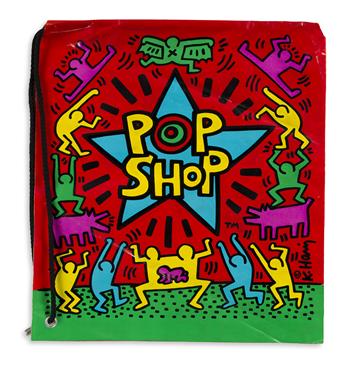 KEITH HARING (AFTER) Group of Three Pop Shop Shopping Bags.